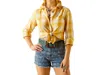 Ariat Billie Jean Shirt In Cactus Plaid In Multi