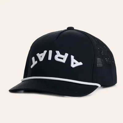Ariat Black & White Upside Down Logo Embroidered Performance Cap