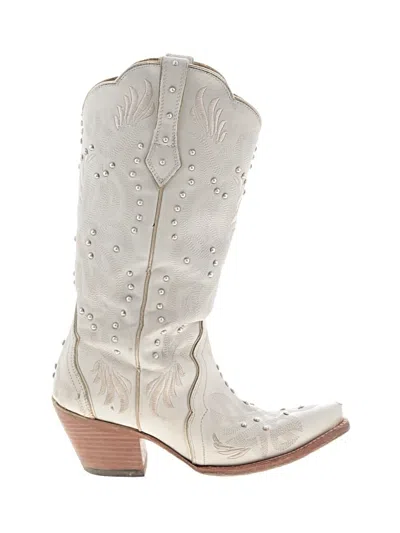 Pre-owned Ariat Boots In White
