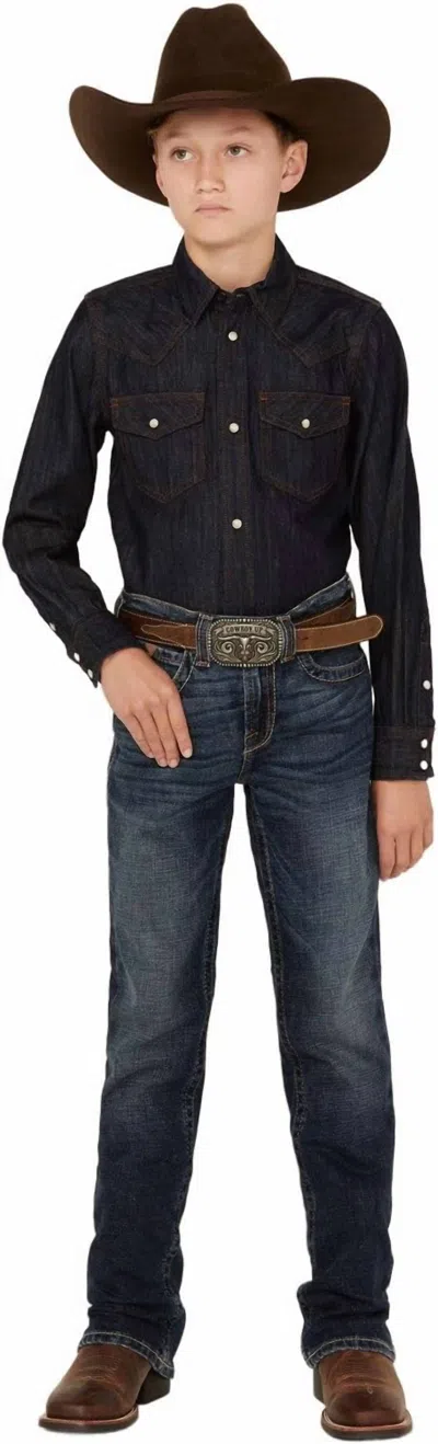 Ariat Kids' Boy's Fordham Jeans In Denali In Blue