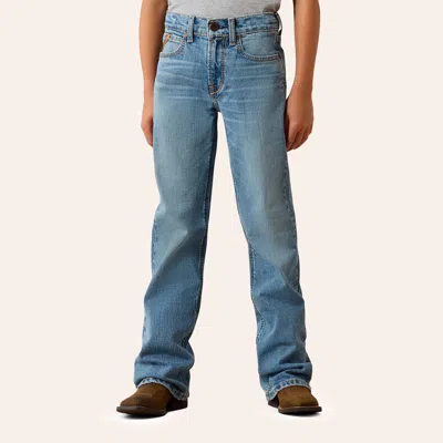 Ariat Boys' B4 Palmer Bootcut Barton Jeans In Blue