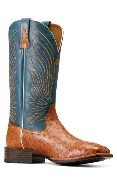 Ariat Brandin Ultra Feather Stitch Square Toe Boot In Multi