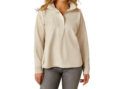 Ariat Breeze Logo Half Zip Sweatshirt In Cream In Neutral