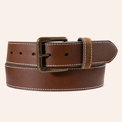 Ariat Brown Contrast Stitched Work Belt