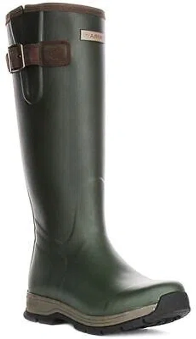 Pre-owned Ariat Burford Insulated Wellington Adjustable Strap Mens Boot Olive Us 8 - 12