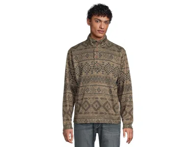 Ariat Caldwell 1/4 Button Sweater In Brown