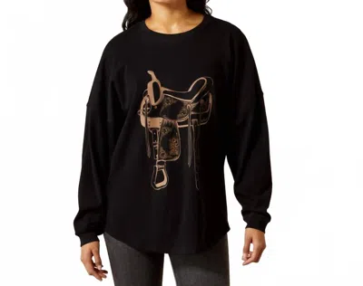Ariat Canvas Oversized T Shirt In Black