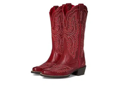 Ariat Casanova D Toe Western Boots (toddler/little Kid/big Kid) Kids Shoes Chili Red : 5 Big Kid M, Leathe