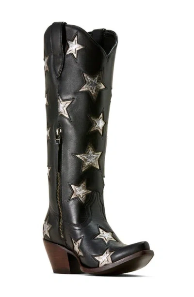 Ariat Casanova Star X Toe Western Boot In Black