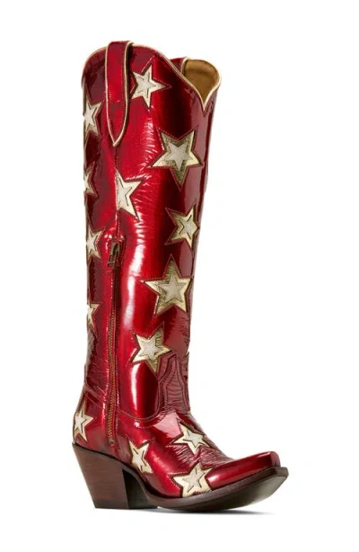 Ariat Casanova Star X Toe Western Boot In Red