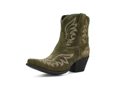 Ariat Chandler Cowboy Boots Russet Rebel: 9 B - Medium In Green