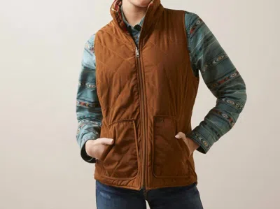 Ariat Chimayo Reversible Vest In Brown/multi