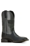 Ariat Circuit Patriot Cowboy Boot In Black