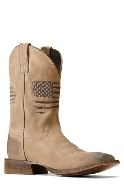 Ariat Circuit Patriot Flag Western Boot In Neutral
