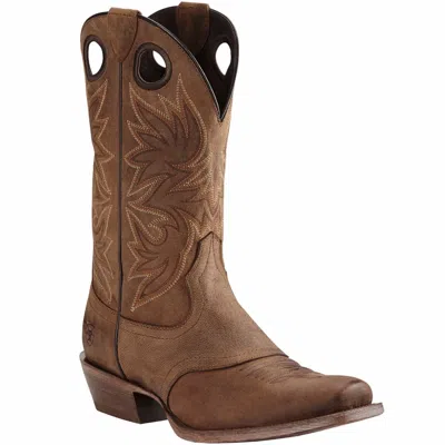 Pre-owned Ariat ® Circuit Striker Weathered Brown Square Toe Cowboy Boot 10019974