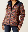 Ariat Crius Insulated Mirage Jacket In Red Multi