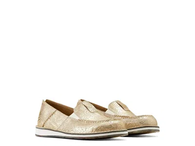 Ariat Cruiser Women's Slip On Shoes Pearl Floral Emboss: 6 B - Medium In Gold