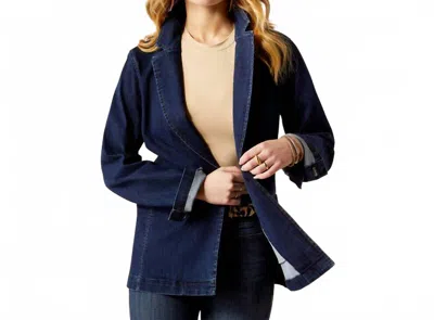 Ariat Denim Blazer In Midnight In Blue