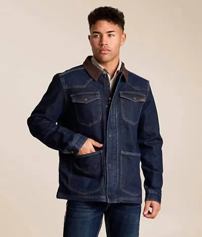 Ariat Denim Chore Jacket In Rinse In Blue