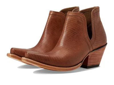 Ariat Dixon Western Boots Women's Shoes Brown Lizard Print: 8.5 B - Medium