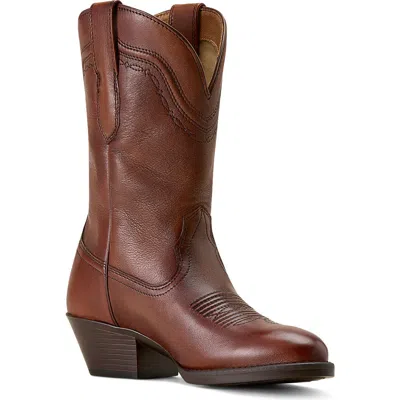 Ariat Easton R Toe Western Boot In Brown
