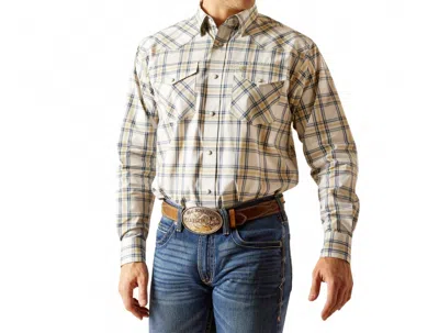 Ariat Elias Pro Series Snap Shirt - Regular In Beige In Neutral