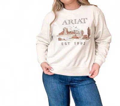 Ariat Essential Crew Sweatshirt In Summer Sand In Neutral