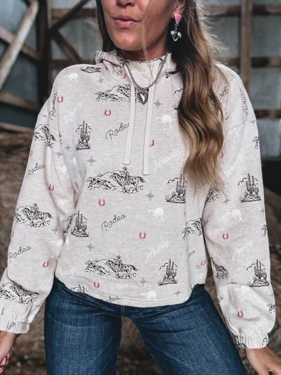 Ariat Essential Lightweight Warmth Hoodie In Oatmeal Heather In Gray