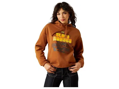 Ariat Essential Sendero Slow Horses Hoodie In Brown