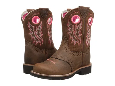 Ariat Fatbaby Cowgirl (toddler/little Kid/big Kid) Girl's Shoes Powder Brown/western Brown : 6 Big Kid M, 