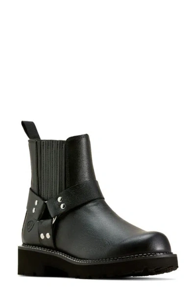 Ariat Fatbaby Harness Chelsea Western Boot In Black