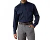 Ariat Flame Resistant Solid Button Work Shirt - Regular In Navy In Blue