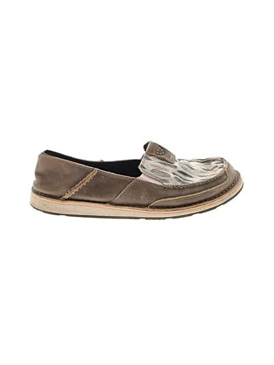 Pre-owned Ariat Flats In Brown