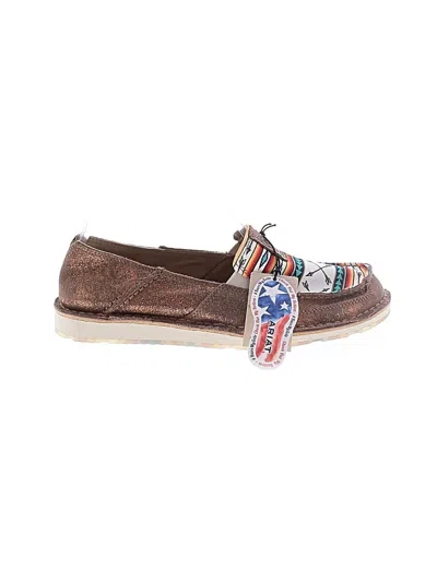 Pre-owned Ariat Flats In Brown