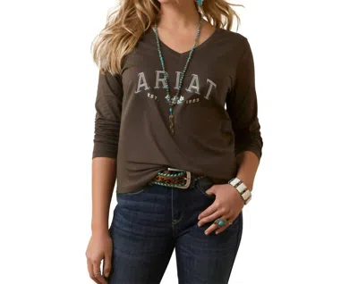 Ariat Flora Tee In Banyan Bark In Multi