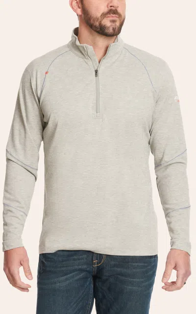 Ariat Fr Charcoal Gray 1/2 Zip Work Pullover
