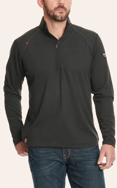 Ariat Fr Heather Black 1/2 Zip Work Pullover
