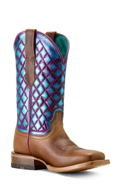 Ariat Frontier Wittman Diamond Quilt Leather Boot In Brown
