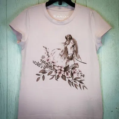 Ariat Kids' Girl's Ethereal Equine Short Sleeve T-shirt In One Color In Multi