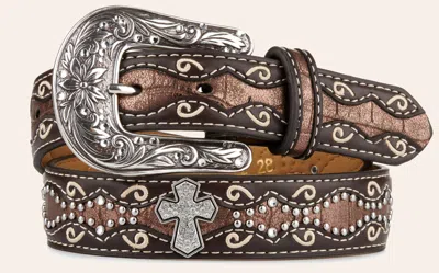 Ariat Kids' Girls' Brown & Bronze Cross Belt