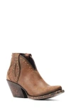 Ariat Greeley Western Bootie In Brown