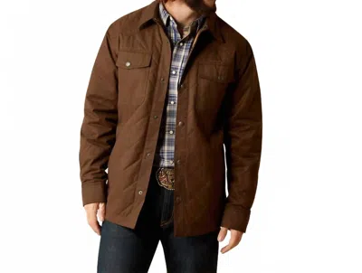 Ariat Grizzly Shirt Jacket In Demitasse In Brown