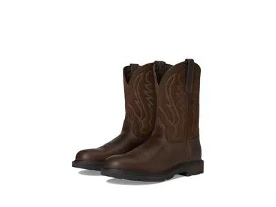 Ariat Groundbreaker Pull-on Cowboy Boots Brown : 11.5 D - Medium, Leather/suede