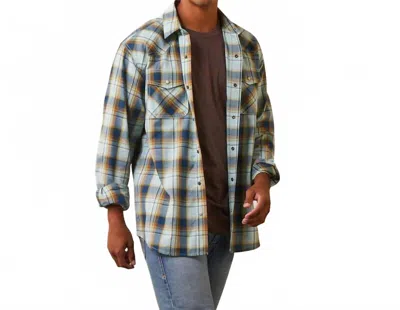 Ariat Habney Retro Fit Shirt In Aquatic In Multi