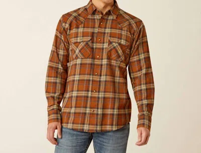 Ariat Haiden Retro Fit Shirt In Rust In Multi