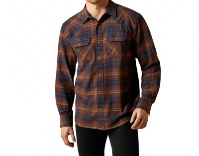 Ariat Harleigh Retro Fit Shirt In Dark Brown