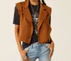 Ariat Harley Vest In Brown Brown In Multi