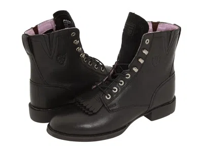 Ariat Heritage Lacer Ii Cowboy Boots Black Deertan: 9 B - Medium