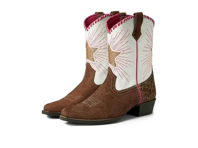 Ariat Heritage Star Western Boot (little Kid/big Kid) Kid's Shoes Brown Floral Emboss/pearl Snake : 4 Big 