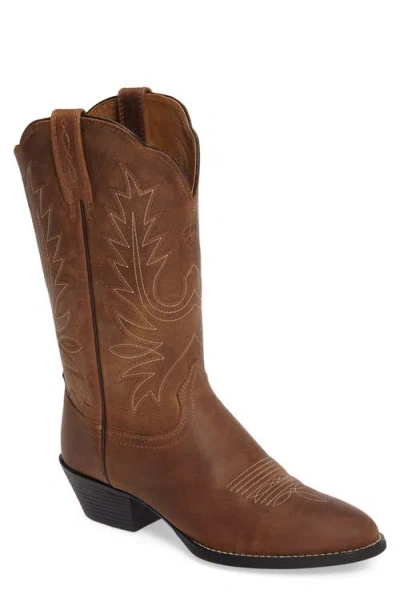 Ariat Heritage Western R-toe Boot In Brown